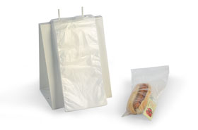 5.25 x 10" Clear Flip Top Saddle Pack Deli Poly Bags (2,000 Bags)