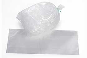 6 x 3 x 18" 2 Mil 5 LBS. Heavy Duty Clear Plastic Ice Bags (1,000 Bags)