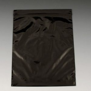 4" x 4" Our Own Brand Colored Zipper Bag - Black (2 mil) (1000 per carton)