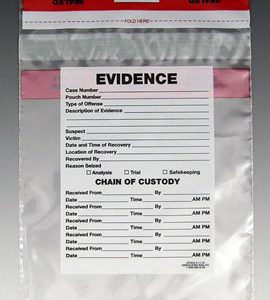 12" x 15-1/2" Tamper-Evident Evidence Bag (3 mil) (500 per carton)