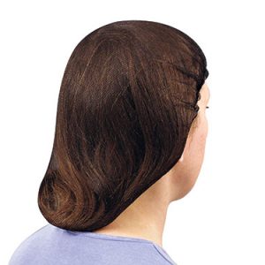 18" Nylon Mesh Hair Net - Brown (100 per bag)