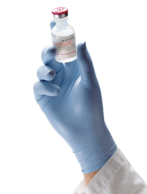 N-DEX 7005 Blue   Lightly Powdered Nitrile Gloves 