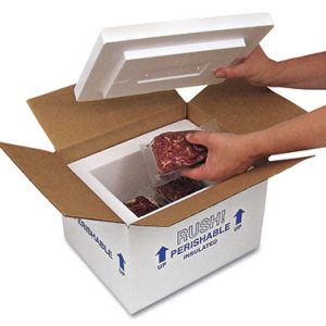 8" x 6" x 9" Insulated Styrofoam Shipping Box