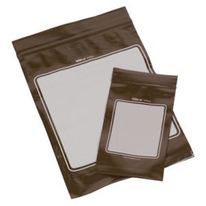 6" x 8" Amber Write-on® Zipper Bag (3 mil) (1000 per carton)