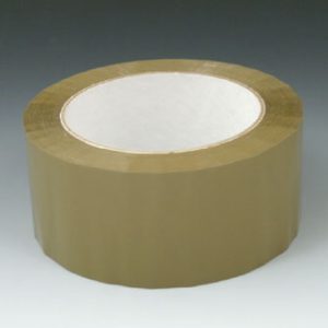 3" x 330' Acrylic Adhesive Carton Sealing Tape - Tan (2.1 mil) (24 per carton)