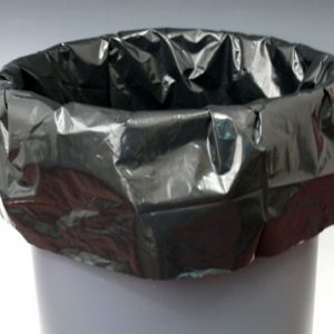 22" x 16" x 59" Low Density Gusseted Trash Bags - Black (3 mil) (100 per carton)