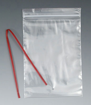 5" x 7" Our Own Brand Tie-on Zipper Bag with Hang Hole (2 mil) (500 per carton)