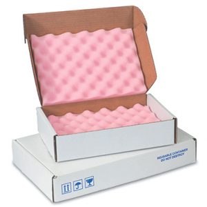 10" x 10" x 4" Anti-Static Foam-Lined Corrugated Box (200-lb. Test / 32-lb. ECT) (12 per carton)