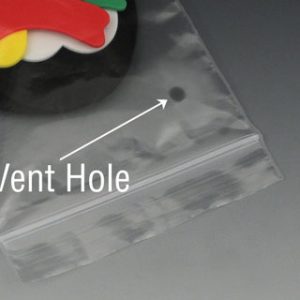 12" x 12" Our Own Brand Zipper Bag with Vent Hole (4 mil) (500 per carton)