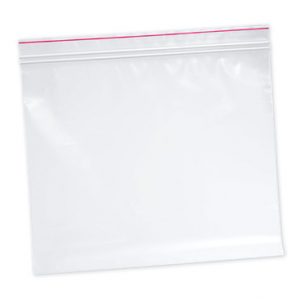 10" x 10" Minigrip® Red Line™ Double Zipper Bag without Hang Hole (4 mil) (500 per carton)
