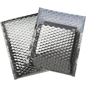 7 x 6 3/4" Silver Glamour Bubble Mailers - 72/Case