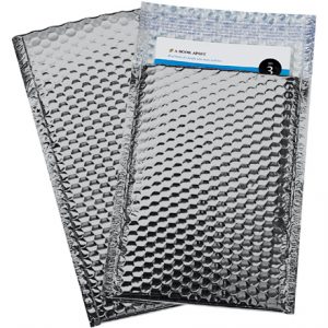 7 1/2 x 11" Silver Glamour Bubble Mailers - 72/Case