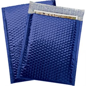 9 x 11 1/2" Blue Glamour Bubble Mailers - 100/Case