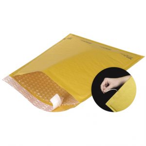 10 1/2 x 16" Kraft #5 Self-Seal Bubble Mailers with Tear Strip - 25/Case