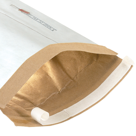 12 1/2 x 19" White #6 Self-Seal Padded Mailers - 25/Case
